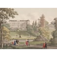 thumbnail image 2 of Søren L. Lange 18x14 Black Ornate Wood Framed Double Matted Museum Art Print Titled - Frederiksberg Castle (1823 - 1824), 2 of 5