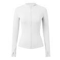thumbnail image 6 of Daolelai Women's Nylon Stand Collar Skinny Running Fitness Jacket, 6 of 9