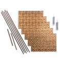 thumbnail image 1 of FASÄDE Rings Decorative Vinyl Backsplash 15 sq ft Kit in Polished Copper, 1 of 6