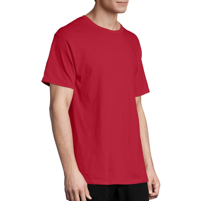 Drik vand Endeløs Match Hanes Mens ComfortSoft 4-Pack Crewneck T-Shirts, 3XL, Deep Red - Walmart.com