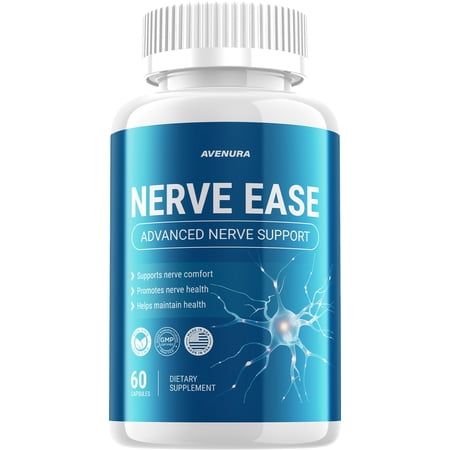 Nerve Ease Capsules – NerveEase Natural Ingredients Maximum Strength Supplement for Nerve Support, 1 Pack, 60 Capsules