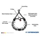 thumbnail image 2 of Collar de adiestramiento para perros Herm Sprenger negro de acero inoxidable, 2 of 7