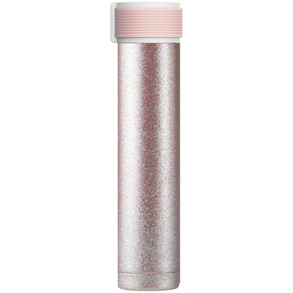 Asobu 8 Ounce Pink Glitter Skinny Mini Water Bottle