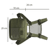 thumbnail image 3 of Mochila Chalecos Tacticos Campañas Pecho De Bolsa Lab.G, Verde Militar, 3 of 4