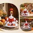 thumbnail image 7 of AZXY Thanksgiving Porch Goose Outfit, 23 Inch Lawn Goose Costume with Pilgrim Hat & Pumpkin Turkey Print Dress, Goose Clothes for Cement Plastic Goose Statue, Outdoor Yard Patio Fall Garden Decor, 7 of 7