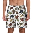 thumbnail image 3 of Uemuo Various Turtle Pattern Mens Swim Trunks Quick Dry Board Shorts with Mesh Lining, Stretch Beach Shorts Quick Dry No-Chafing Board Shorts-XX-Large, 3 of 9