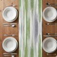 thumbnail image 6 of Sage Green Gray Table Runner - 60 Inch Long, Kitchen Dining Table Runner Dresser Scarves, Gradient Country Abstract Aesthetic Farmhouse Decor for Coffee Tables Wedding Party Banquet, 6 of 8