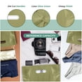 thumbnail image 6 of Olive Merchandise Plastic Glossy Retail Bags 100 Pack 12" x 15" with 1.25 mil Thick - Die Cut Handles - Perfect for Shopping, Party Favors, Birthdays, Color Olive - 100% Recyclable, 6 of 7