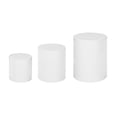 thumbnail image 4 of AMLESO Piédestal Cylindrique 3 Pcs Support à Gâteau Piédestal Rond pour Mariage Anniversaire Blanc, 4 of 8