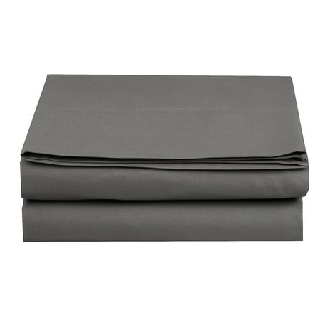 - Flat Sheet ! - Elegant Comfort® Wrinkle-Free 1500 Thread Count Egyptian Quality 1-Piece Flat Sheet, California King Size, Grey