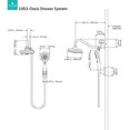 thumbnail image 2 of PULSE ShowerSpas 1053-CH Oasis Shower System with 5-Function 7" Showerhead, 6-Function Hand Shower, Polished Chrome Finish, 2 of 6
