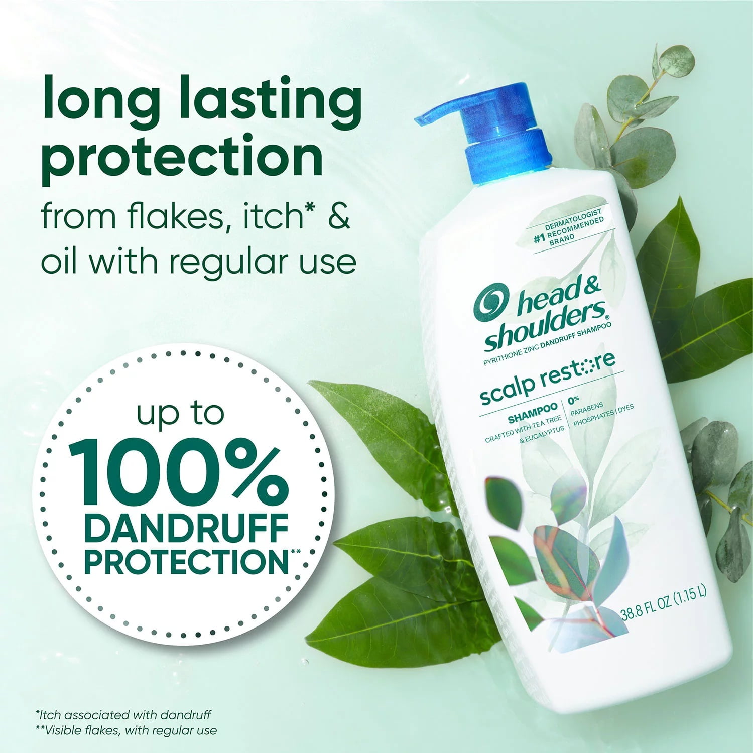 Head & Shoulders Scalp Restore Shampoo, 38.8 Fluid Ounce