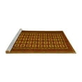thumbnail image 2 of Ahgly Company Machine Washable Indoor Square Abstract Yellow Contemporary Area Rugs, 7' Square, 2 of 4