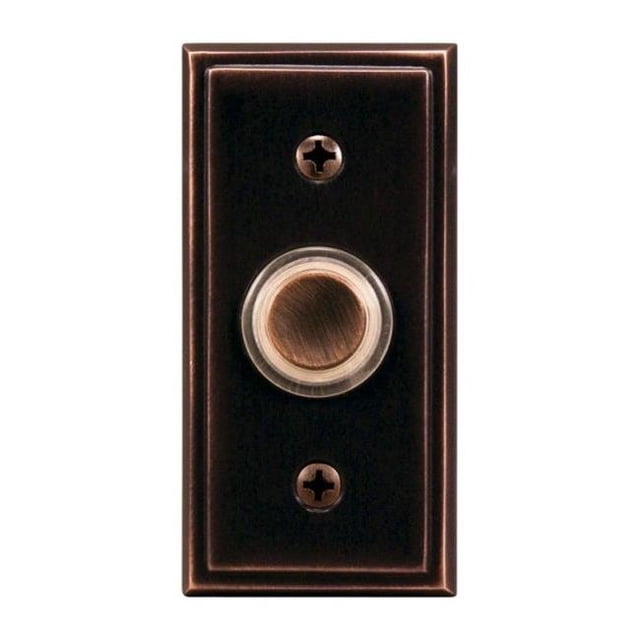 SL-602-02 Halo Lighted Push Button, Antique Copper