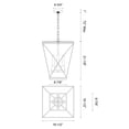 thumbnail image 2 of PD309616UB-Kuzco Lighting-Lattice - 4 Light Foyer Hall Pendant-Urban Bronze Finish, 2 of 4