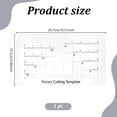 thumbnail image 3 of AKEGAMN Clearance! Boxy Bag Making Templates Acrylic Cutting Templates With Scale Bag Maker Boxed Bottom Cutting Template Reusable Clear Cut Ruler Template For Quilting Fabric(8 Sizes In 1 Tool) Acr, 3 of 9