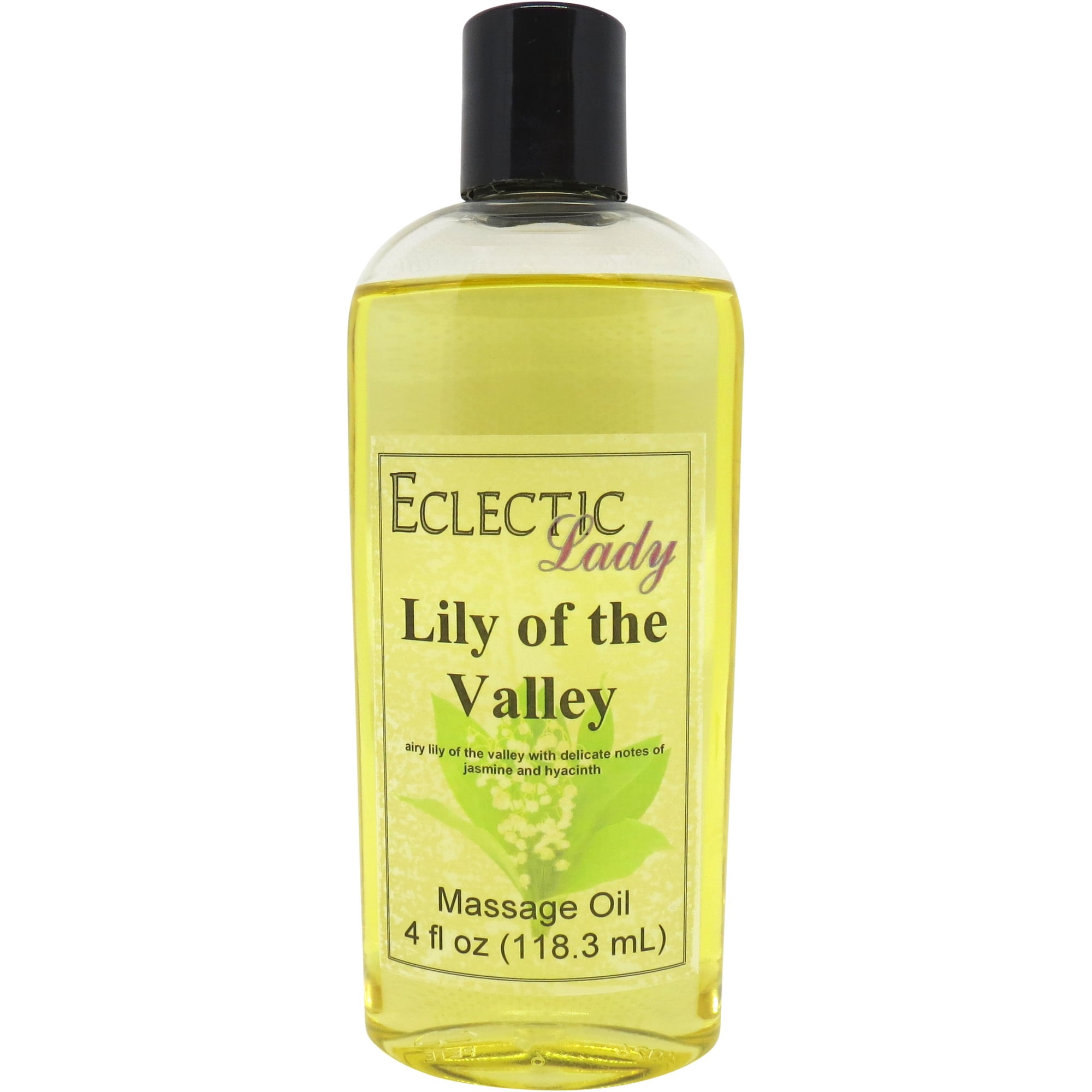 Lily Of The Valley Massage Oil by Eclectic Lady, 4 oz, Sweet Almond Oil and Jojoba Oil