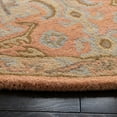 thumbnail image 4 of SAFAVIEH Wyndham Jocelyne Bordered Wool Area Rug, Terracotta, 7' x 7' Round, 4 of 11