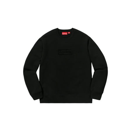 Supreme - Men - Supreme Cutout Logo Crewneck Black - Size Xlarge