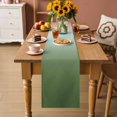 thumbnail image 2 of Sage Green Orange Ombre Table Runner 36 Inches, Abstract Modern Art Aesthetics Bed Runner Dresser Scarves Tabletop for Indoor Outdoor Parties/Ceremony/Banquet, 13"x 36", 2 of 9