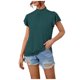 thumbnail image 2 of Fiudx Tops para Mujer Blusa de Manga Corta con Volantes Sólidos, Informal, Cómoda Ya La Moda para Mujer, 2 of 4