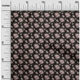 thumbnail image 2 of oneOone Cotton Silk Black Fabric Watercolor Floral Quilting Supplies Print Sewing Fabric By The Yard 42 Inch Wide-aB, 2 of 5