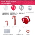 thumbnail image 3 of Globo de Navidad, guirnalda, arco, traje, bastón rojo plateado, caja de regalo, globo de Navidad, Kit de decoración para fiesta de Navidad, 3 of 5