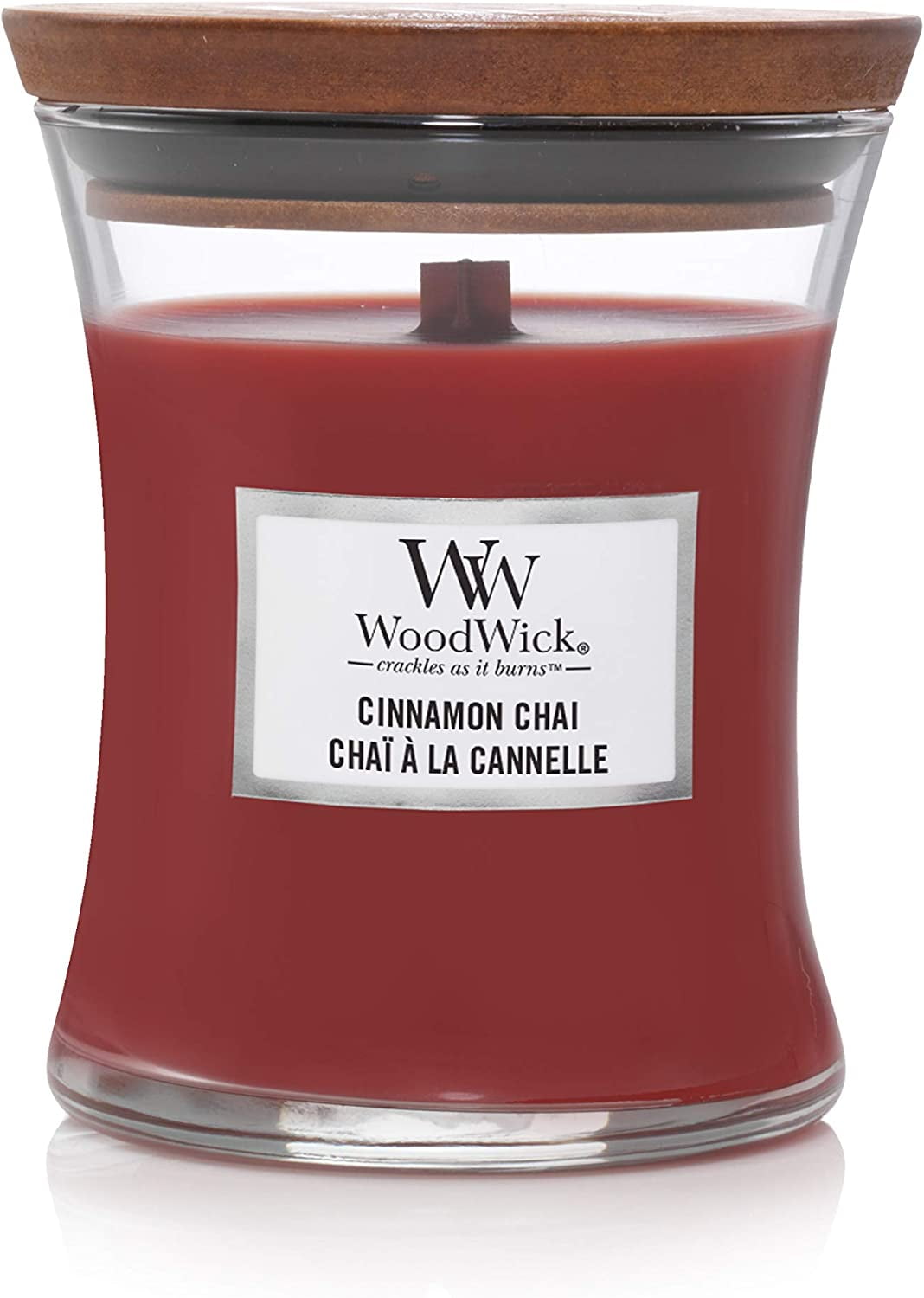 WoodWick - Cinnamon Chai Medium Hourglass Jar Candle