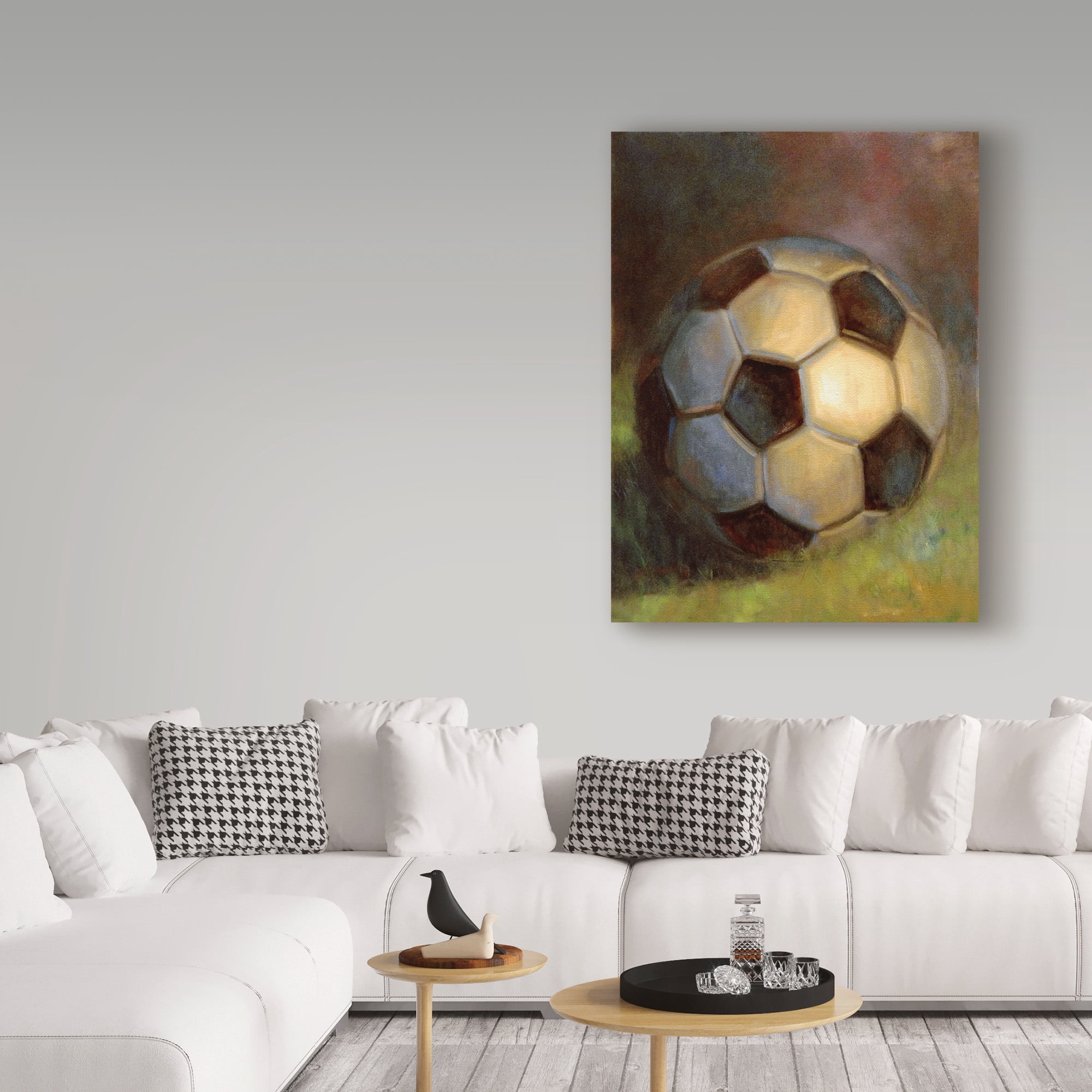 Trademark Fine Art 'Soccer Ball Abstract' Canvas Art by Hall Groat Ii