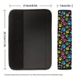 thumbnail image 6 of Chririnla Colorful Paw Print & Heart Pattern Car Seat Belt Pads Reduce Impact Seat Belt Shoulder Pad Magic Tape Comfortable Compatible with Sedan Truck, 6 of 8