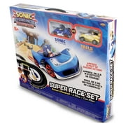 NKOK Sonic the Hedgehog All Stars Racing Transformed RC Slot Car Race Set in Blue