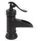 thumbnail image 4 of Grifo De Lavabo De Un Orificio, Grifo De Salida De Cascada A Prueba De Fugas, Prevención De Deslizamiento Negro Para Cocina, 4 of 8
