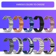 thumbnail image 5 of Correa para correas de reloj de repuesto ajustables de metal de 22 mm, 20 mm, 18 mm, correa de reloj de repuesto de acero inoxidable para mujeres/hombres - negro JM, 5 of 5