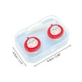 thumbnail image 3 of Unique Bargains 1 Set Contact Lens Case Contact Lens Container Contact Lens Carrier Figure Pattern 2.68"x1.77"x1.1" Blue, 3 of 5