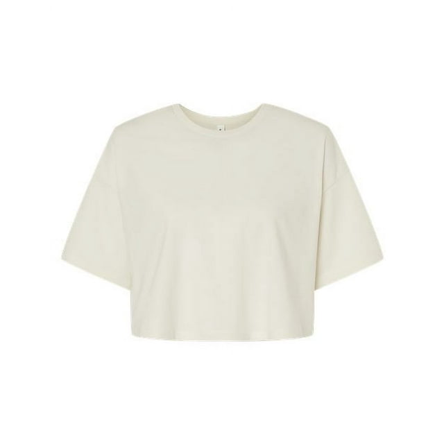 Bella Canvas T-Shirt Court en Jersey pour Femmes, m, Blanc Vintage