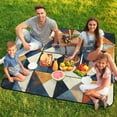 thumbnail image 7 of Bohemian Color Outdoor Picnic Blanket, Foldable Waterproof Beach Mat, Portable Beach Blanket for Beach Camping, Hiking, Family Concerts, 7 of 7