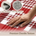 thumbnail image 6 of ODIKA 9'x12' Washable Area Rug Non-Slip, Chair-Friendly Checkered Tartan Gingham Grid Striped Christma Plaid Checked Bold Playful for Dining Room, Basement, Large Office, 6 of 7