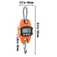 thumbnail image 3 of KFFKFF Electronic Hoist Scale, Capacity of 880 lbs/400 kg, Robust Industrial Grade Weighing Device with Cast Aluminum Enclosure & LCD Display, Compact Handheld Crane with Attachments for Agriculture, 3 of 9