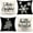 Black, variant on Red Christmas Pillow Covers 16x16 Set of 4 Farmhouse Xmas Decorations Snowflake Hello Winter Holiday Decor Throw Cushion Case for Home Couch S24C17-16