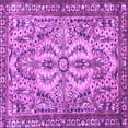 thumbnail image 1 of Ahgly Company Indoor Square Persian Purple Traditional Area Rugs, 3' Square, 1 of 4