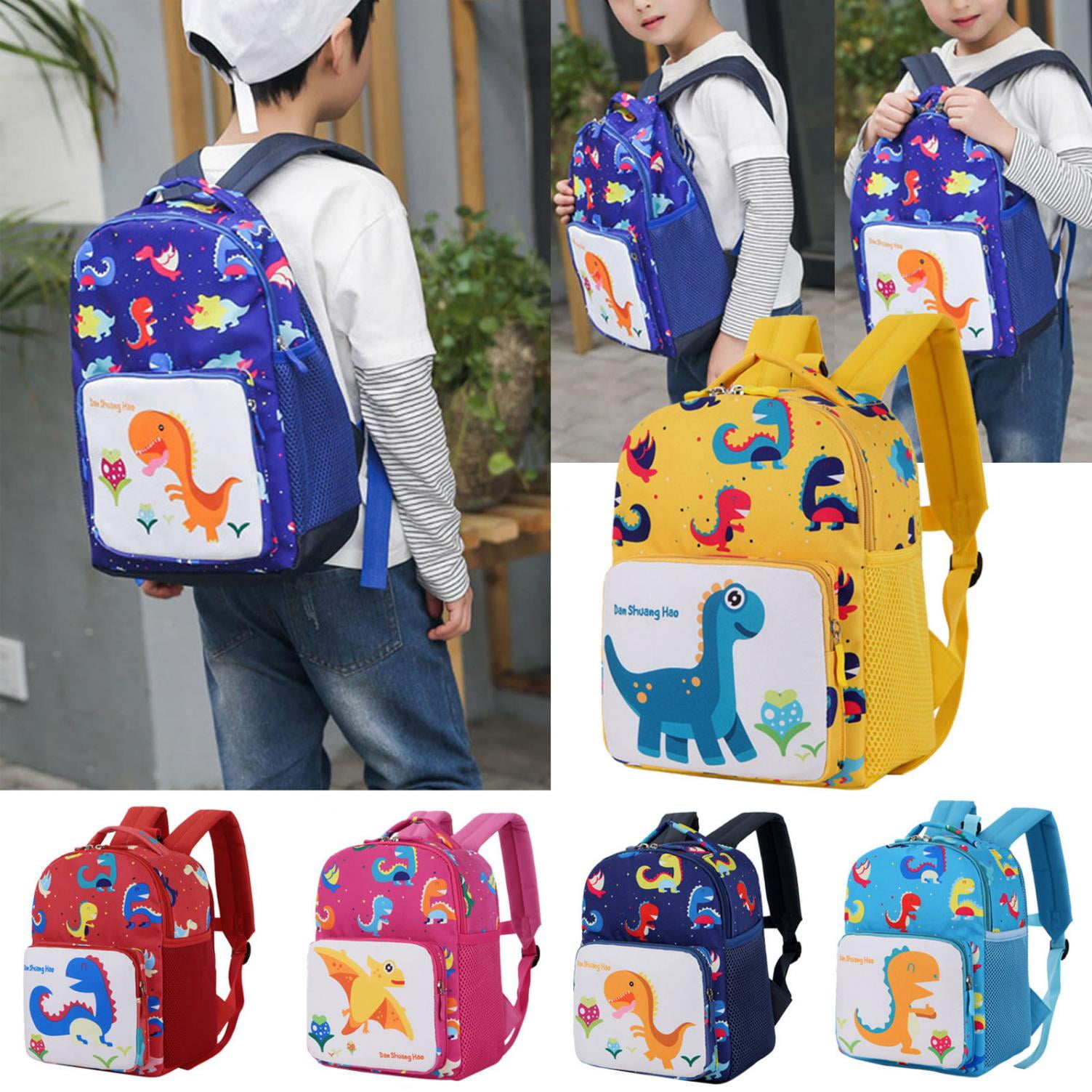 Wibacker 9 inch Toddler Lightweight Cartoon Small Kids Mini Backpack for Boys Girls, Preschool Kindergarten, Boy's, Blue