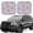 Pink Flamingo, variant on Naloa Pistachio Green Checkboard 2 Piece Foldable Car Sun Shades, Car Windshield Sunshade, Front Window Sunshade for Car, Truck, SUV - Small