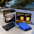 thumbnail image 4 of Car Headlight Restoration Kit, Car Headlight Cleaner, Headlight Cleaner and Restorer Kit with Car Wipes, Microfiber Cloth for Car, Protective Gloves, Full Set for Vehicle, 4 of 7