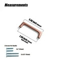thumbnail image 3 of Goo-Ki 3''(76mm) Hole Center Antique Copper Cabinet Pulls, Zinc Alloy Minimalist Style Cabinet Handles for Drawer,Dresser,Cupboard Wardrobe Cabinet,6 Pack, 3 of 8