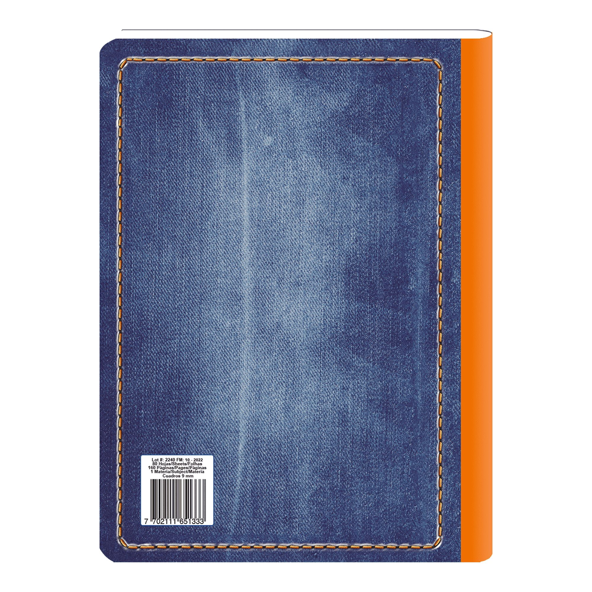 Norma Jean Book Mid Quadrille Rule 9mm Composition Notebook 7" x 9.8" Multicolor 80 Sheets