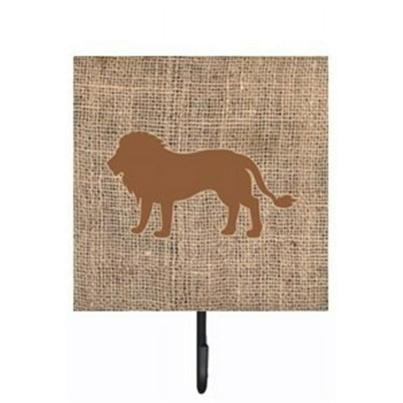Carolines Treasures BB1009-BL-BN-SH4 Lion Burlap and Brown Leash Or Key Holder