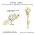 thumbnail image 5 of Rosec Jewels Lab Diamond Promise Engagement Ring - Love Knot Ring - Valentines Gift, 14K Yellow Gold, US 12.00, 5 of 8