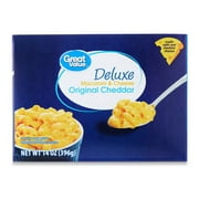 Great Value Deluxe Original Cheddar Macaroni & Cheese, 14 oz