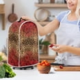 thumbnail image 3 of HELLHERO Rose Leopard Print Design Foldable Mixer Blender Cover for Kitchen Polyester, Waterproof, Hand Strap, 3 of 6