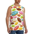 thumbnail image 2 of Balery Color Donut Men's Sleeveless Muscle Shirts Workout Tank Top, Moisture Wicking, Odor Protection-Large, 2 of 8